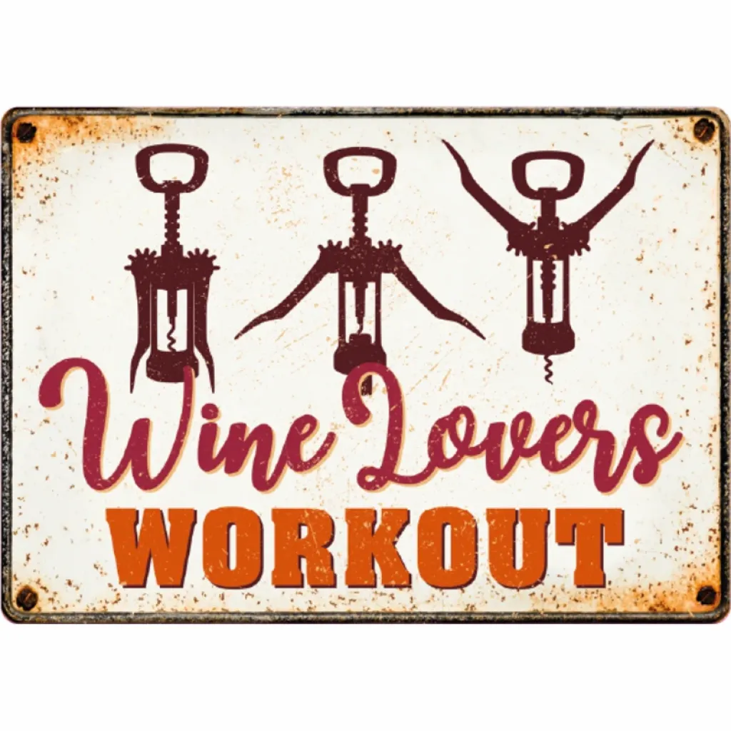 Metallschild Wine Lovers (h)Wine Lovers (h)Wine Lovers (h)